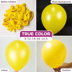 Bezente Yellow Balloons – 100 Pcs