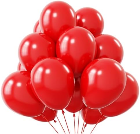 KBZVNAF Red Latex Balloons 50pcs