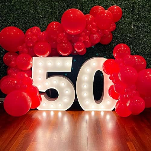KBZVNAF Red Latex Balloons 50pcs