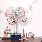 Silver Confetti Balloons – 60 Pcs