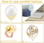 Gold Confetti Balloons – 60pcs