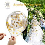 Gold Confetti Balloons – 60pcs