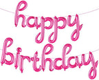 Pink Happy Birthday Balloon Banner – 16