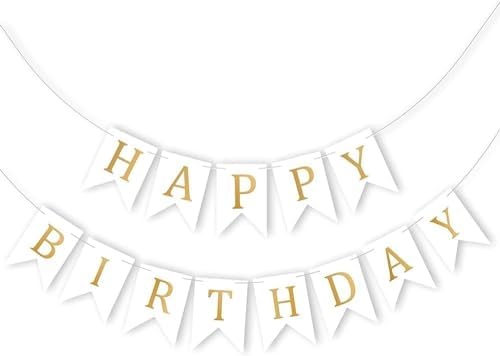 Gold edge Happy Birthday – 13pcs