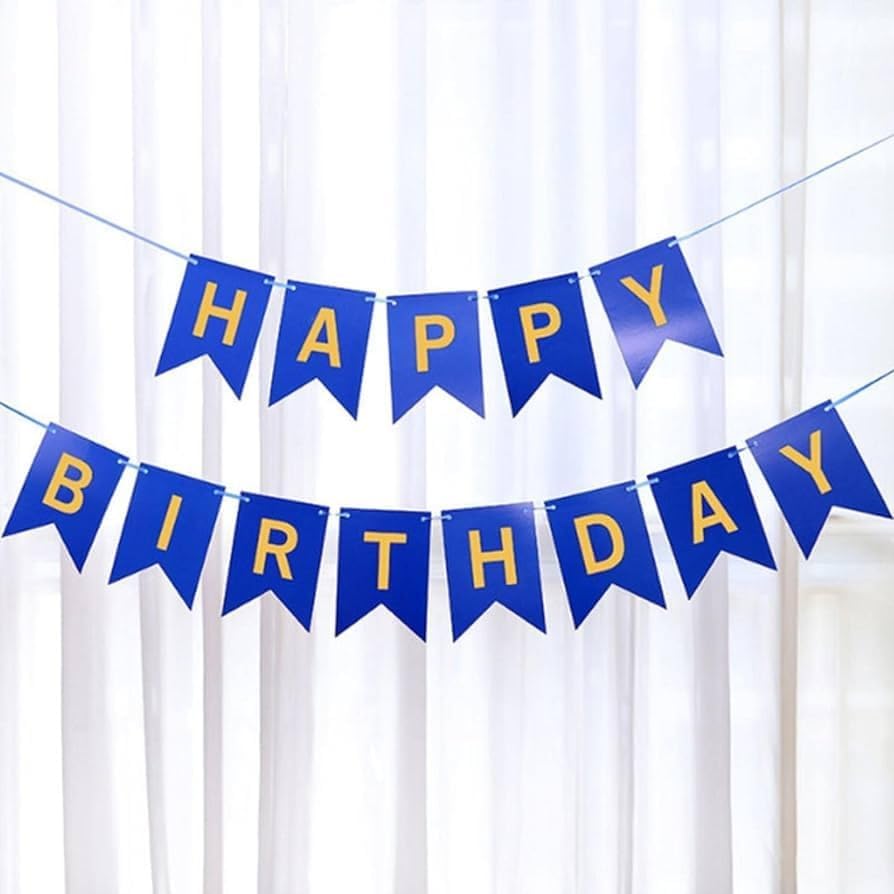Happy Birthday Dark Blue - 13pcs