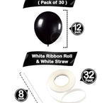 Black Latex Balloons – 30pcs