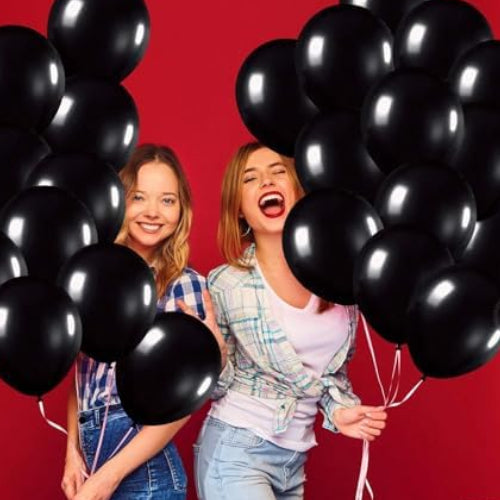 Black Latex Balloons – 30pcs