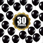 Black Latex Balloons – 30pcs