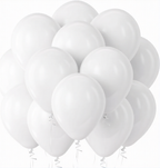 White Latex Balloons – 100pcs