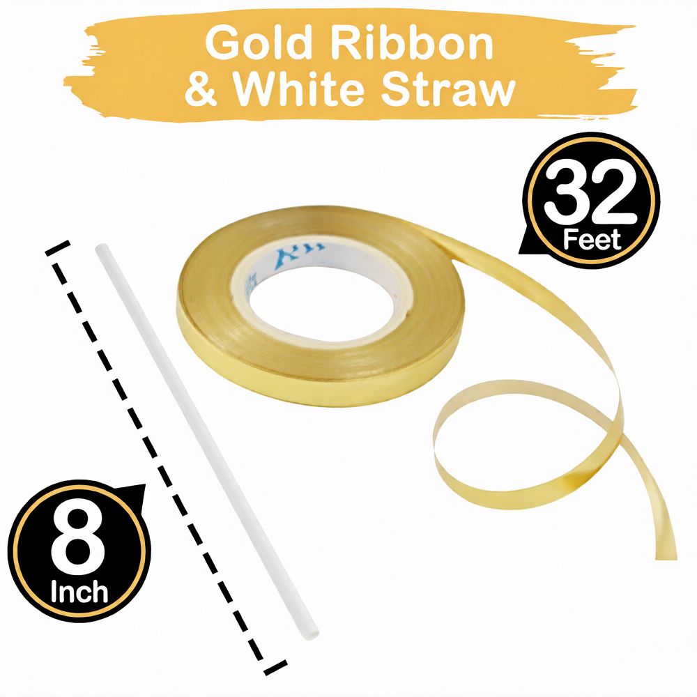 Gold Birthday Balloon Banner 16 Inch